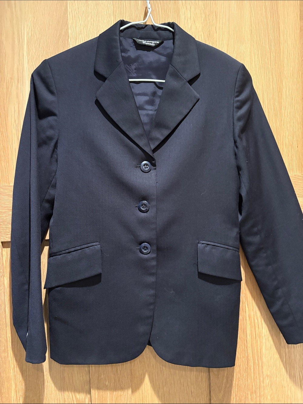 Girls black Grand Prix show coat